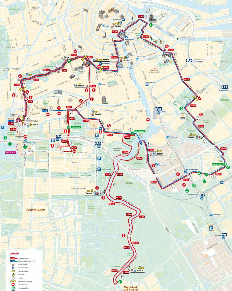 Đường chạy Amsterdam Marathon