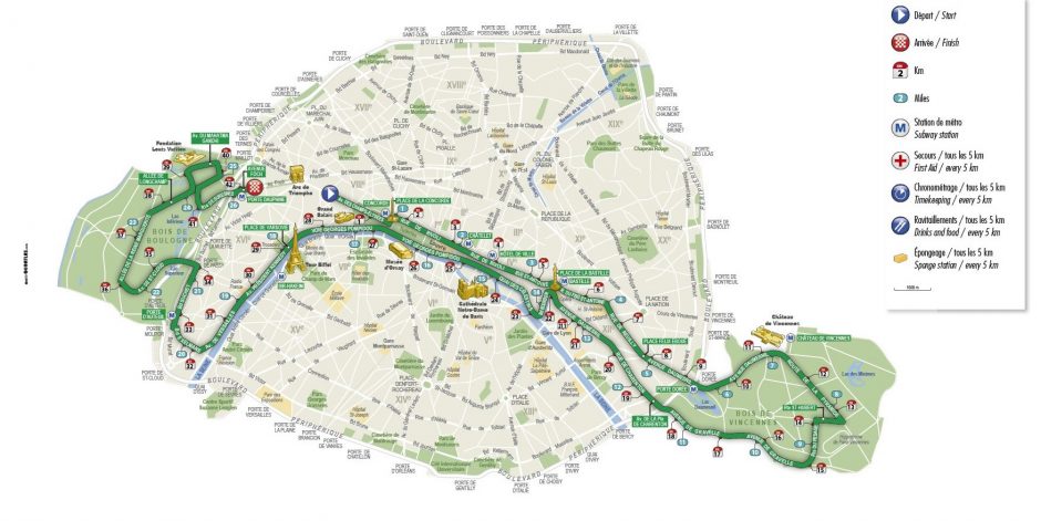 Đường chạy Paris Marathon